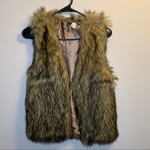 Faux fur vest